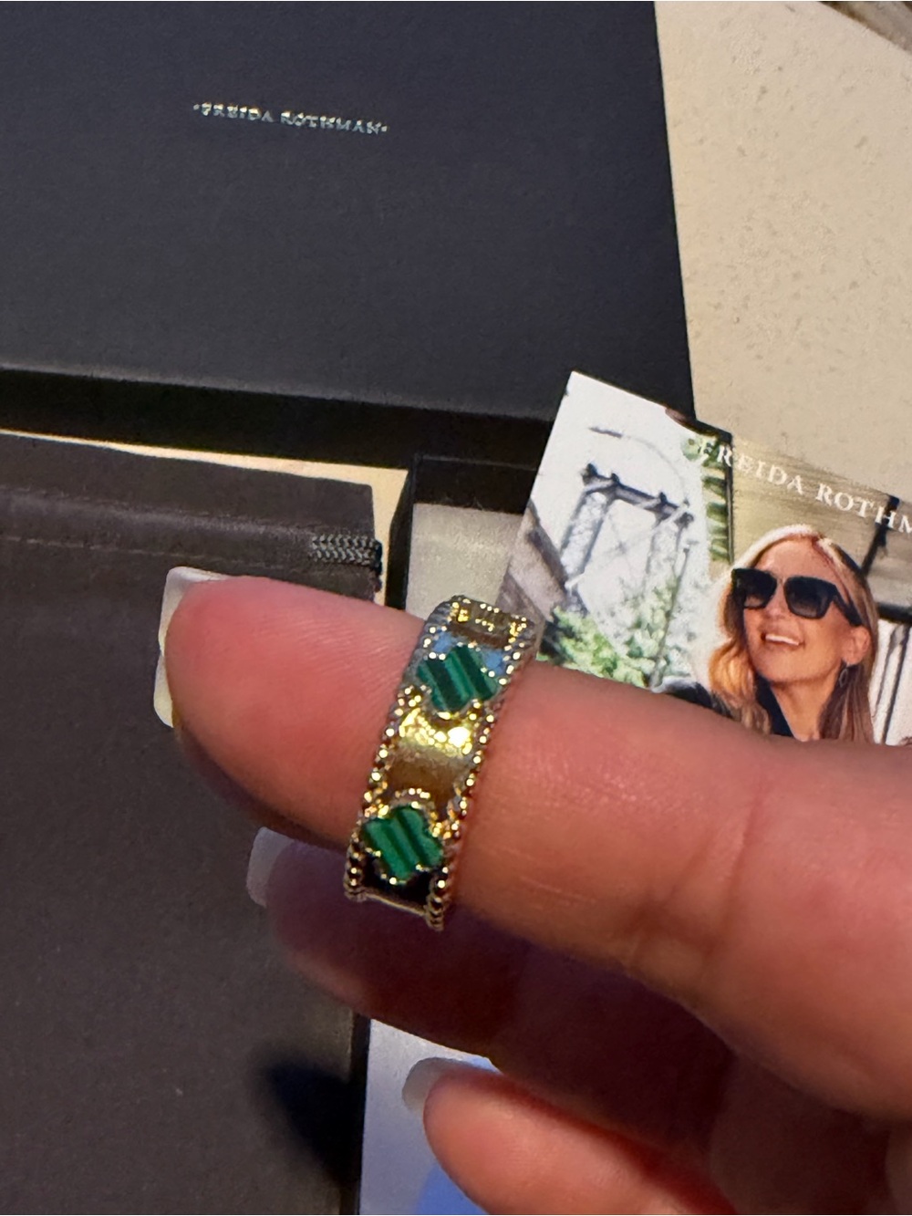 (2) Adjustable Freida Rothman Clover Rings - Picture 7 of 10